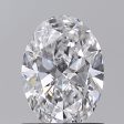 0.72 Carat Oval Cut Lab-Created Diamond on Sale