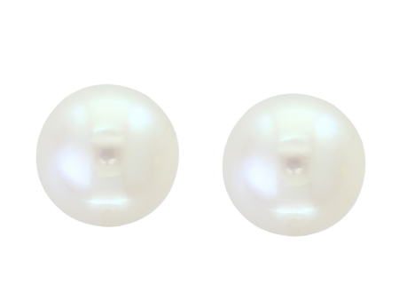 14K Yellow Gold 7-7.5mm Freshwater Pearl Stud Earrings Supply