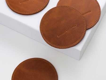 Leather Coasters, Set of 4 Online Hot Sale