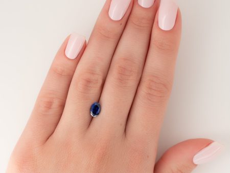 1Ct Oval Cut Lab Created Sapphire Sale