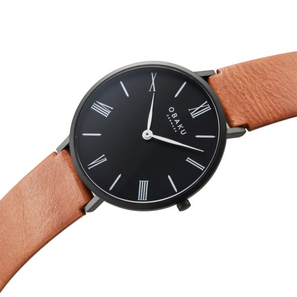 Stainless Steel Folie Tan Men s Watch by Obaku Online Sale