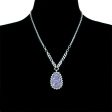 GEMSTONE Ovoid Amethyst Druzy Pendant Cheap