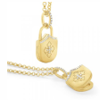 14K Yellow Gold 0.10ctw Round Diamond Locket Necklace Online Sale