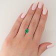 1.5Ct Oval Cut Lab Created Emerald Discount