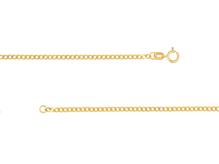 14K Yellow Gold Curb Chain Bracelet by Midas Chain Fashion