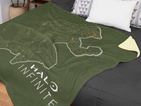 Halo Infinite Sprinting Master Chief Sherpa Blanket Supply