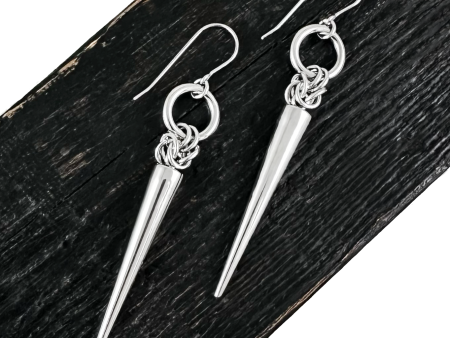 THORN Hoop & Byzantine Long Drop Earrings Hot on Sale