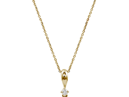 14K Yellow Gold 7-7.5mm Akoya Pearl & Diamond Drop Necklace For Cheap