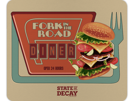 State of Decay Fork in the Road Diner Mousepad Hot on Sale