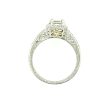 Estate Platinum & 18K Yellow Gold 1.36ctw Radiant Diamond Halo Engagement Ring by Michael Beaudry Online Sale