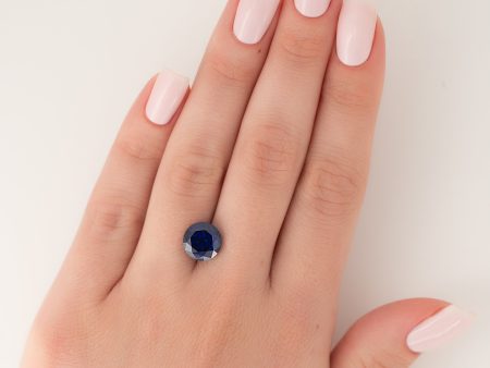 3.5Ct Round Cut Lab Created Sapphire Hot on Sale