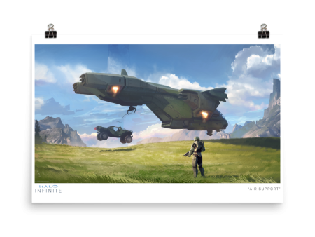 Halo Infinite  Air Support  Concept Art Premium Print Online now