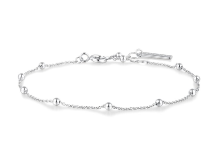 Sterling Silver Beaded Station Bracelet by Ania Haie For Discount