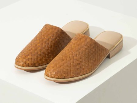 Cloud Mule Woven Caramel Discount