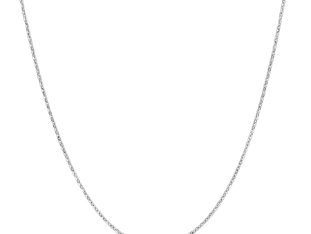 Sterling Silver 1.5mm Diamond Cut Cable Chain Necklace 18  For Cheap