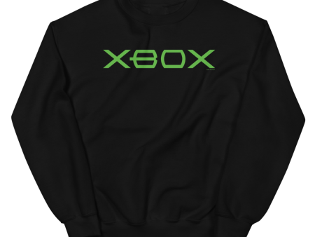 Xbox Original Wordmark Fleece Crewneck Sweatshirt Hot on Sale