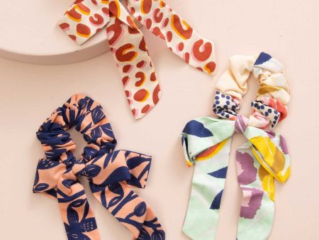 Breezy Bow Scrunchies, Set of 3 Discount