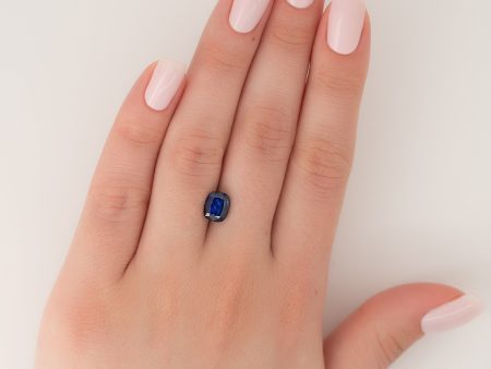 2.5Ct Elongated Cushion Cut Lab Created Sapphire on Sale