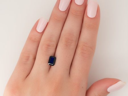 2.5Ct Emerald Cut Lab Created Sapphire Discount