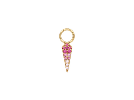 Gold Plated Pink Ombre Earring Charm by Ania Haie Cheap