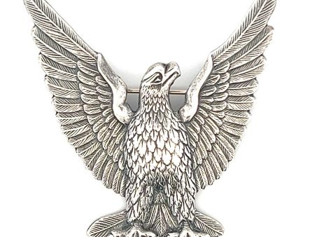 Estate Sterling Silver Eagle Brooch Supply