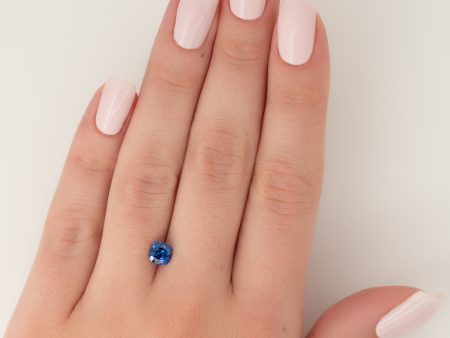 1Ct Cushion Cut Lab Created Sapphire For Discount