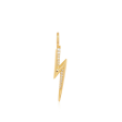 Sterling Silver & 14K Yellow Gold Plated Cubic Zirconia Lightning Bolt Charm by Ania Haie Hot on Sale