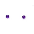 14K White Gold 0.90ctw Amethyst Stud Earrings Online now