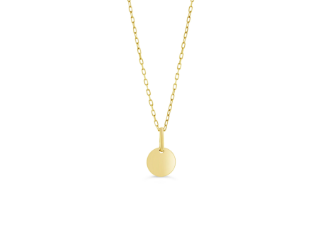 10K Yellow Gold Engravable Pendant Kid s Necklace Online