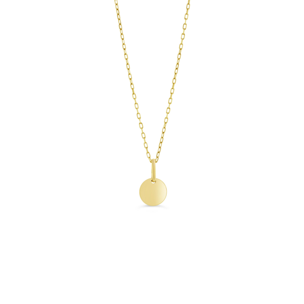 10K Yellow Gold Engravable Pendant Kid s Necklace Online