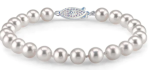 14K Yellow Gold 7-7.5mm Freshwater Pearl Strand Bracelet Online now