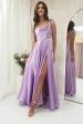 Anna Cowl Neckline Gown | Lilac Supply