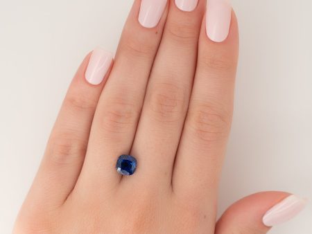 2.5Ct Cushion Cut Lab Created Sapphire Sale