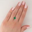 1.5Ct Round Cut Lab Created Emerald Cheap