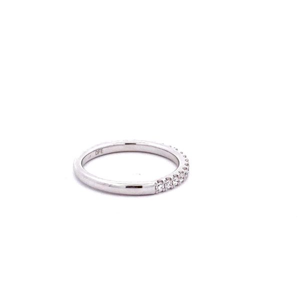 14K White Gold 0.35ctw Round Diamond Half Wedding Band Discount