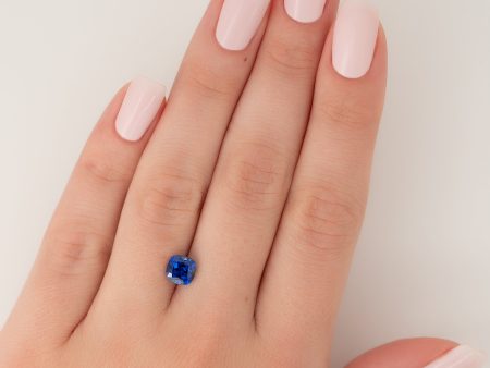 1.5Ct Cushion Cut Lab Created Sapphire For Cheap