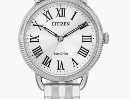 Stainless Steel Eco Drive Classic Coin Edge Watch by Citizen For Cheap