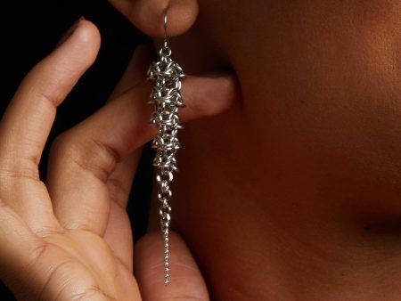 PURE Chainmaille Spine Earrings on Sale