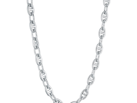 Stainless Steel 9mm Mariner Link Men s Chain Necklace For Cheap