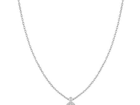 Sterling Silver Cubic Zirconia Cluster Sphere Necklace by Ania Haie Hot on Sale