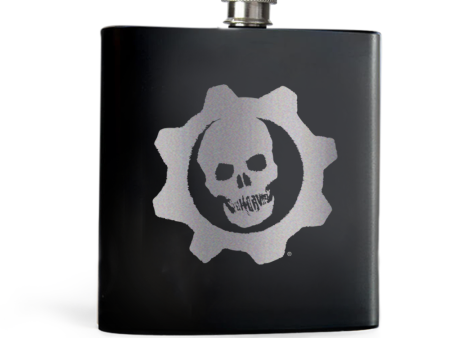 Gears of War Crimson Omen Laser Engraved Flask Sale