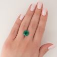 5Ct Round Cut Lab Created Emerald Cheap