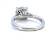 14K White Gold 3.07ctw Square Cushion Lab Diamond Solitaire Engagement Ring Online Sale