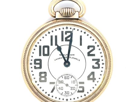 Estate Waltham Vanguard 23 Jewel Railroad Pocket Watch For Discount