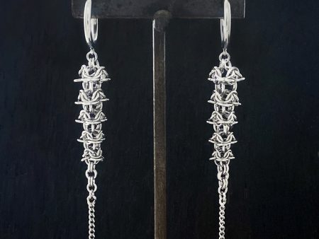 GAUGED Chainmaille Spine Earrings Online Sale