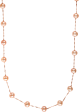 14K Rose Gold 6-6.5mm Pink Freshwater Pearl Station Necklace Online now