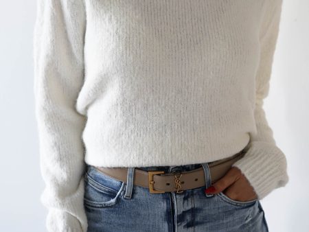 Caliste Pearl Detail Cosy Jumper | White Online Hot Sale