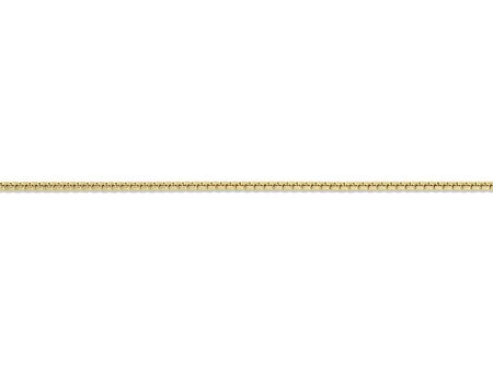 14K Yellow Gold 1.7mm Solid Box Chain Necklace For Discount