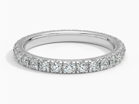 14K White Gold 1ctw Round Diamond Eternity Wedding Band Online Hot Sale