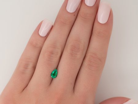 1Ct Pear Cut Lab Created Emerald For Cheap